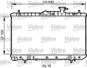 Kühler, Motorkühlung VALEO 734253