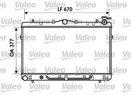 Kühler, Motorkühlung VALEO 734258