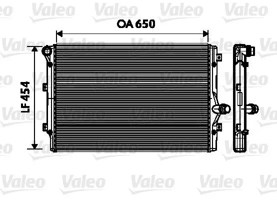 Kühler, Motorkühlung VALEO 734333