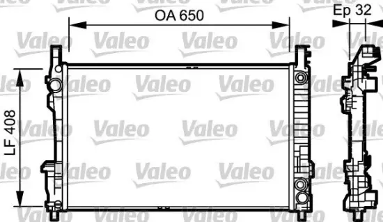 Kühler, Motorkühlung VALEO 734379 Bild Kühler, Motorkühlung VALEO 734379