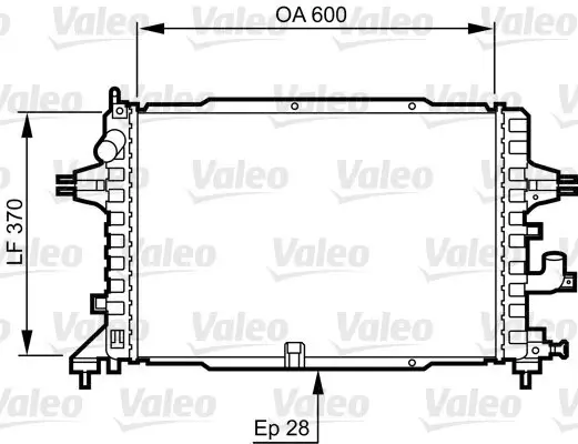 Kühler, Motorkühlung VALEO 734380