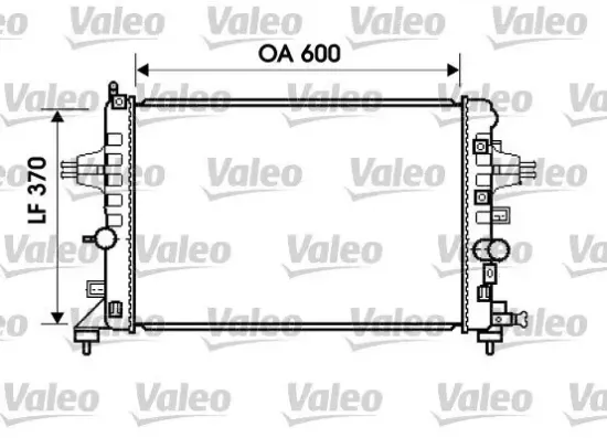 Kühler, Motorkühlung VALEO 734382 Bild Kühler, Motorkühlung VALEO 734382