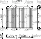 Kühler, Motorkühlung VALEO 734463