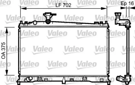 Kühler, Motorkühlung VALEO 734483 Bild Kühler, Motorkühlung VALEO 734483