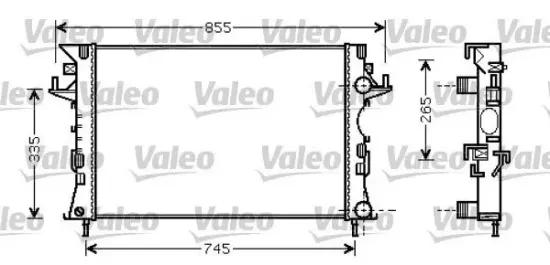 Kühler, Motorkühlung VALEO 734728 Bild Kühler, Motorkühlung VALEO 734728