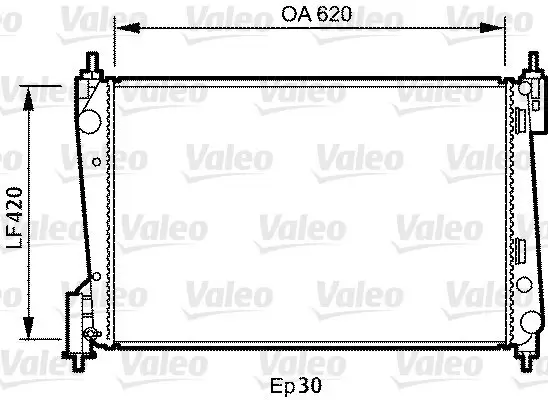Kühler, Motorkühlung VALEO 735040 Bild Kühler, Motorkühlung VALEO 735040