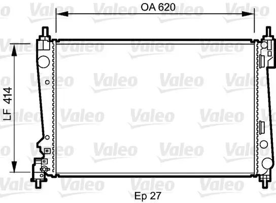 Kühler, Motorkühlung VALEO 735041 Bild Kühler, Motorkühlung VALEO 735041