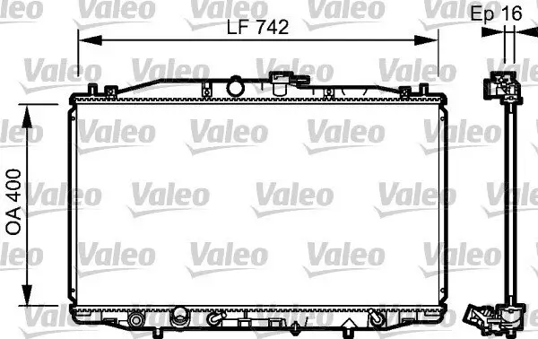 Kühler, Motorkühlung VALEO 735049