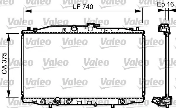 Kühler, Motorkühlung VALEO 735050