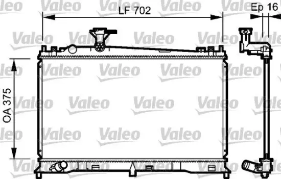 Kühler, Motorkühlung VALEO 735053 Bild Kühler, Motorkühlung VALEO 735053