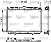 Kühler, Motorkühlung VALEO 735063