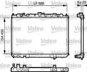 Kühler, Motorkühlung VALEO 735081