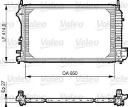 Kühler, Motorkühlung VALEO 735083