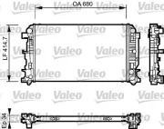 Kühler, Motorkühlung VALEO 735089