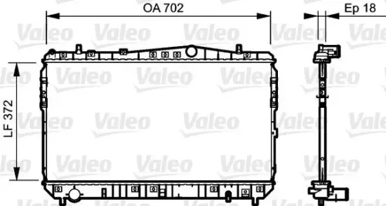 Kühler, Motorkühlung VALEO 735159 Bild Kühler, Motorkühlung VALEO 735159