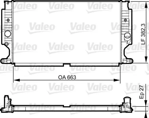 Kühler, Motorkühlung VALEO 735188 Bild Kühler, Motorkühlung VALEO 735188