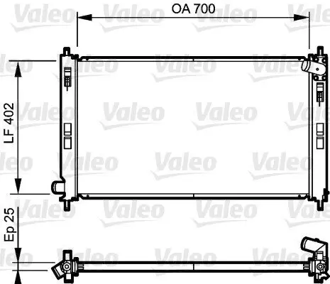 Kühler, Motorkühlung VALEO 735200 Bild Kühler, Motorkühlung VALEO 735200