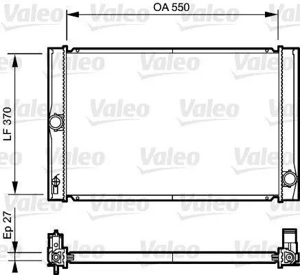 Kühler, Motorkühlung VALEO 735213