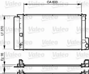 Kühler, Motorkühlung VALEO 735250