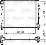 Kühler, Motorkühlung VALEO 735273