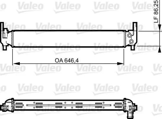 Kühler, Motorkühlung VALEO 735310 Bild Kühler, Motorkühlung VALEO 735310