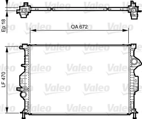 Kühler, Motorkühlung VALEO 735373