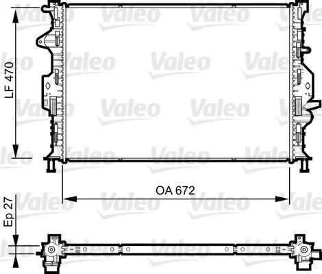 Kühler, Motorkühlung VALEO 735374 Bild Kühler, Motorkühlung VALEO 735374