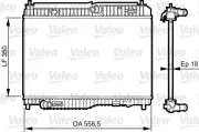 Kühler, Motorkühlung VALEO 735378