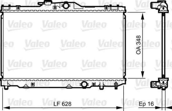 Kühler, Motorkühlung VALEO 735415 Bild Kühler, Motorkühlung VALEO 735415