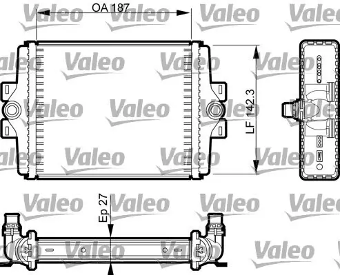 Kühler, Motorkühlung VALEO 735467 Bild Kühler, Motorkühlung VALEO 735467