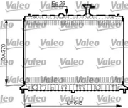 Kühler, Motorkühlung VALEO 735501