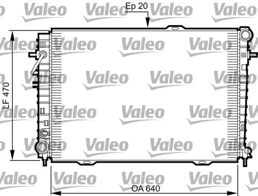 Kühler, Motorkühlung VALEO 735507