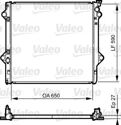 Kühler, Motorkühlung VALEO 735569