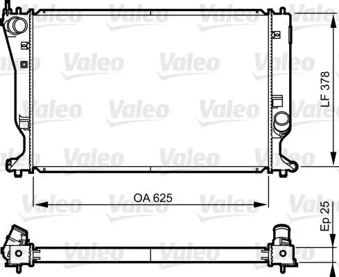 Kühler, Motorkühlung VALEO 735574 Bild Kühler, Motorkühlung VALEO 735574