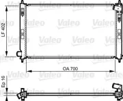 Kühler, Motorkühlung VALEO 735575