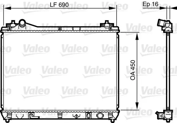 Kühler, Motorkühlung VALEO 735580