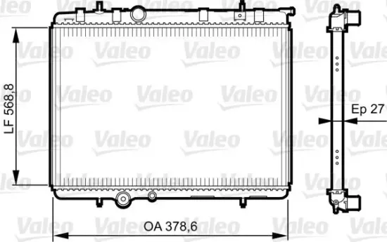 Kühler, Motorkühlung VALEO 735597 Bild Kühler, Motorkühlung VALEO 735597