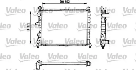 Kühler, Motorkühlung VALEO 811071 Bild Kühler, Motorkühlung VALEO 811071