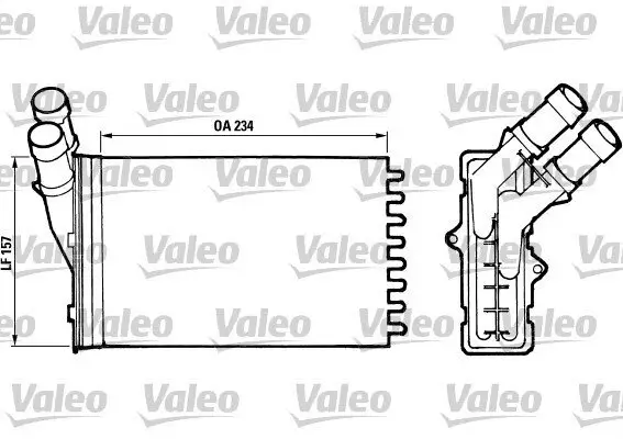 Wärmetauscher, Innenraumheizung VALEO 812005