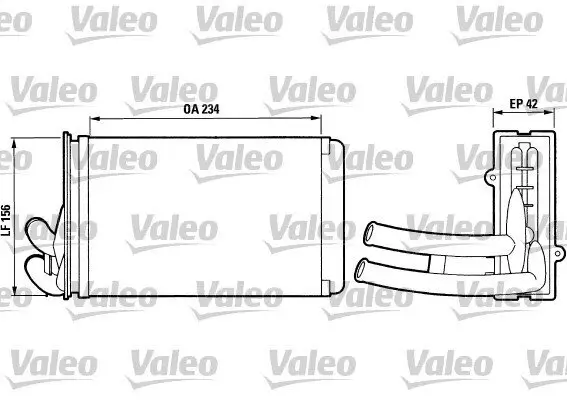 Wärmetauscher, Innenraumheizung VALEO 812012