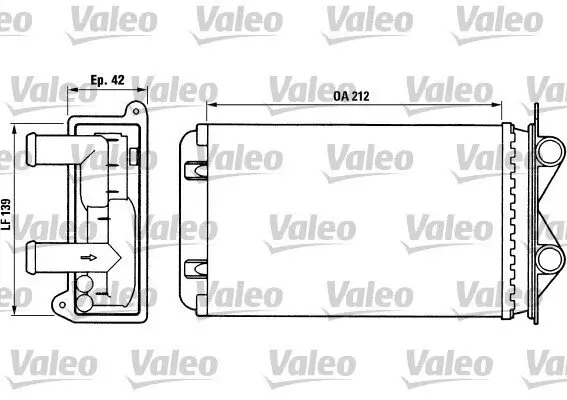 Wärmetauscher, Innenraumheizung VALEO 812013