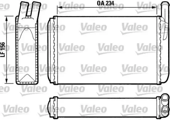 Wärmetauscher, Innenraumheizung VALEO 812034 Bild Wärmetauscher, Innenraumheizung VALEO 812034