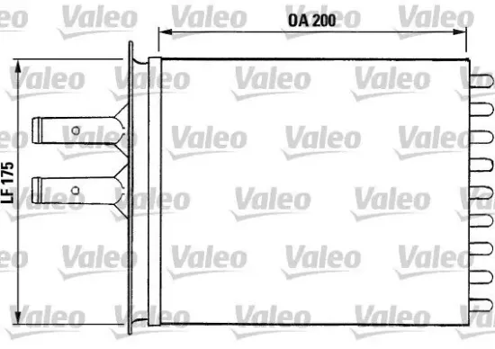 Wärmetauscher, Innenraumheizung VALEO 812081 Bild Wärmetauscher, Innenraumheizung VALEO 812081