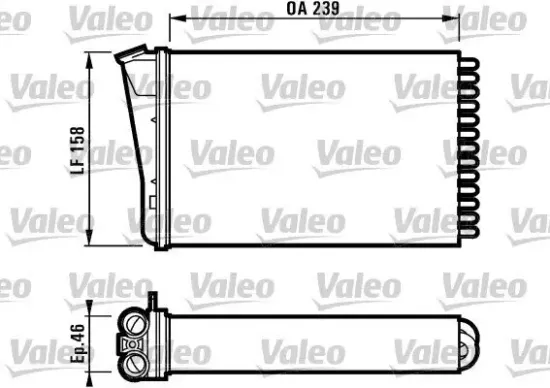 Wärmetauscher, Innenraumheizung VALEO 812126 Bild Wärmetauscher, Innenraumheizung VALEO 812126