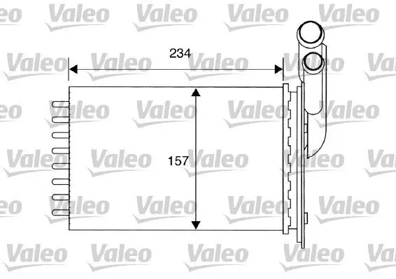 Wärmetauscher, Innenraumheizung VALEO 812157