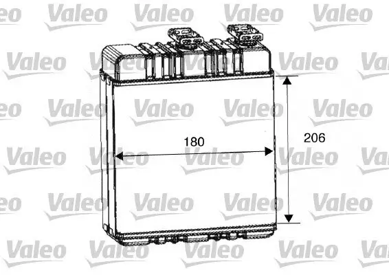 Wärmetauscher, Innenraumheizung VALEO 812222
