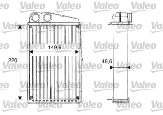 Wärmetauscher, Innenraumheizung VALEO 812247 Bild Wärmetauscher, Innenraumheizung VALEO 812247