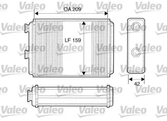 Wärmetauscher, Innenraumheizung VALEO 812280 Bild Wärmetauscher, Innenraumheizung VALEO 812280