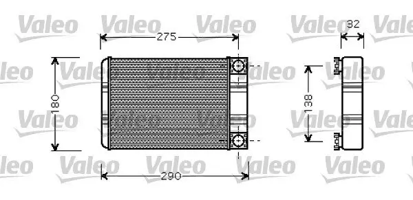 Wärmetauscher, Innenraumheizung VALEO 812321