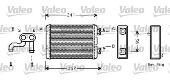 Wärmetauscher, Innenraumheizung VALEO 812360 Bild Wärmetauscher, Innenraumheizung VALEO 812360